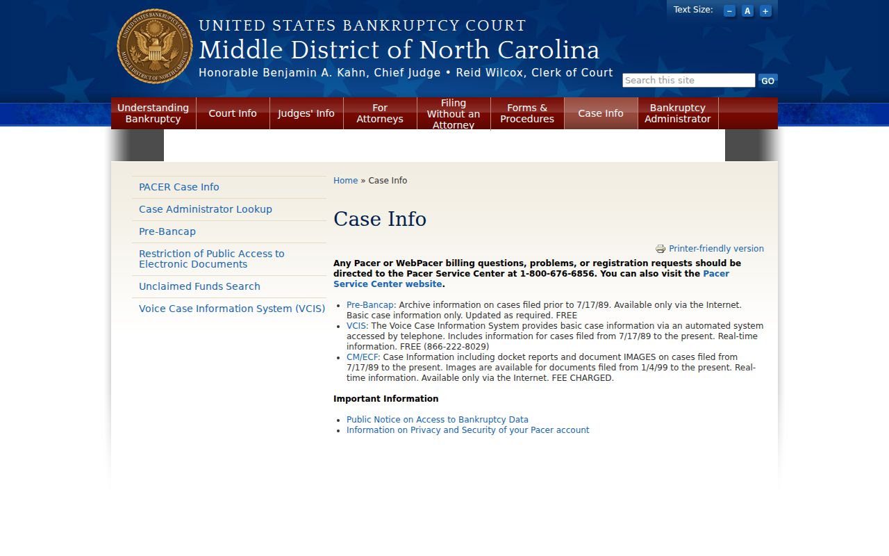 Yadkin County Boonville court docket federal bankruptcy case information distinction