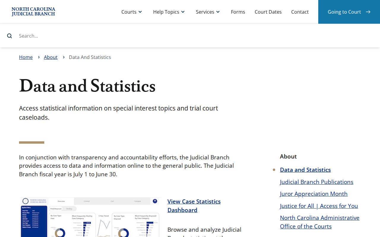 Yadkin County East Bend court docket statewide Judicial Branch records context